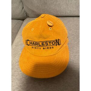 Official League Charleston Dirty Birds Golden Corduroy Snap Back Hat